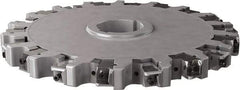 Seco - Arbor Hole Connection, 1.26" Cutting Width, 4.413" Depth of Cut, 12" Cutter Diam, 2" Hole Diam, 9 Tooth Indexable Slotting Cutter - 335.25 Toolholder, XNHQ, LNHQ Insert, Right Hand Cutting Direction - Apex Tool & Supply