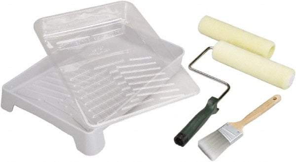 Ability One - Trim Paint Roller Kit - Includes Paint Tray, Roller Cover & Frame - Apex Tool & Supply