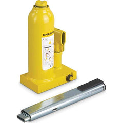 Enerpac - Manual Bottle, Screw, Ratchet & Hydraulic Jacks Type: Hydraulic Bottle Jack Load Capacity (Ton): 5 (Inch) - Apex Tool & Supply