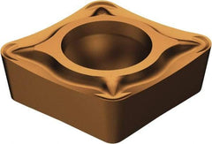 Sandvik Coromant - CCMT32.51 UM Grade 1125 Carbide Turning Insert - TiAlN/AlCr2O3 Finish, 80° Diamond, 3/8" Inscr Circle, 5/32" Thick, 1/64" Corner Radius - Apex Tool & Supply