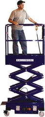 Ballymore - 500 Lb Capacity, 144" Lift Height, Battery Operated Mini Scissor Lift - 144 Inch Lift Height, 46 Inch Length x 28 Inch Width Footprint, 500 Lbs. Load Limit - Apex Tool & Supply