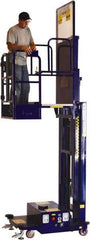 Ballymore - 650 Lb Capacity, 186" Lift Height, Battery Operated Power Stocker Lift with Safety Sensor - 186" Lift Height, Battery Operated - Apex Tool & Supply