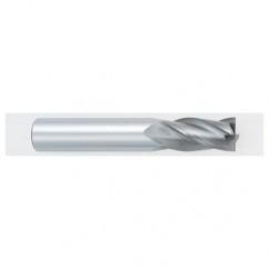 29/64 Dia. x 3 Overall Length 4-Flute Square End Solid Carbide SE End Mill-Round Shank-Center Cutting-TiALN - Apex Tool & Supply