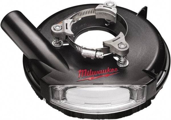 Milwaukee Tool - 7" Diam Grinder Dust Shroud - For Use with Sanders/Grinders - Apex Tool & Supply