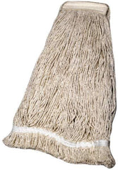Ability One - 1-1/4" Large Blended Fiber Cut End Mop Head - 2 Ply, Clamp Jaw Connection - Apex Tool & Supply