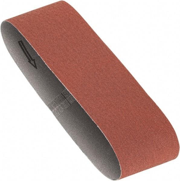 Porter-Cable - 3" Wide x 21" OAL, 50 Grit, Zirconia Alumina Abrasive Belt - Zirconia Alumina, Coarse, Coated, X Weighted Cloth Backing, Dry - Apex Tool & Supply
