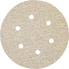 Porter-Cable - 6" Diam, 180 Grit Zirconia Alumina Adhesive PSA Disc - Very Fine Grade, Tan, C Weighted Backing, Flexible, 13,000 Max RPM - Apex Tool & Supply
