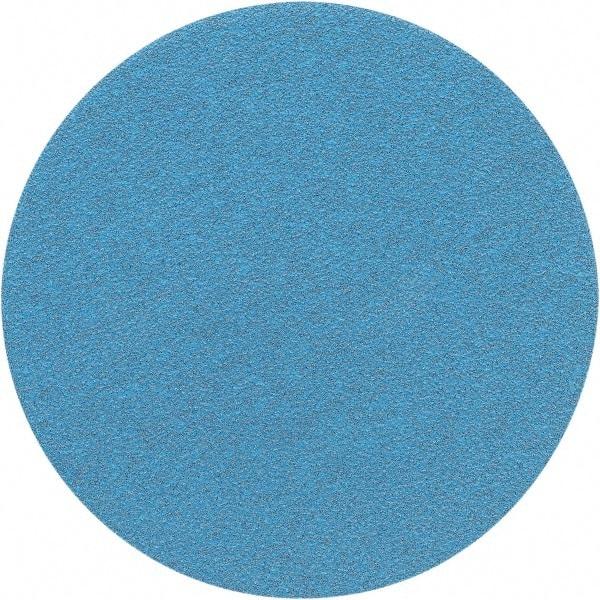 Porter-Cable - 6" Diam, 60 Grit Zirconia Alumina Adhesive PSA Disc - Medium Grade, Tan, C Weighted Backing, Flexible, 13,000 Max RPM - Apex Tool & Supply