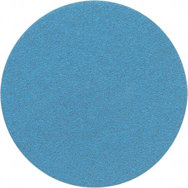 Porter-Cable - 5" Diam, 320 Grit Zirconia Alumina Adhesive PSA Disc - Extra Fine Grade, Tan, C Weighted Backing, Flexible, 13,000 Max RPM - Apex Tool & Supply