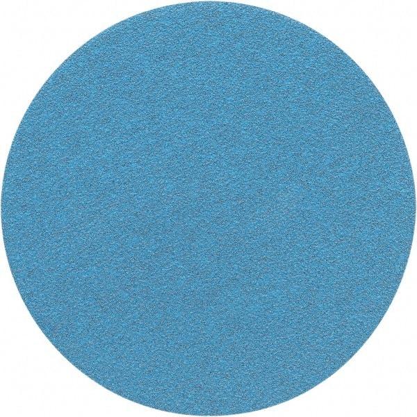 Porter-Cable - 5" Diam, 120 Grit Zirconia Alumina Adhesive PSA Disc - Fine Grade, Tan, C Weighted Backing, Flexible, 13,000 Max RPM - Apex Tool & Supply