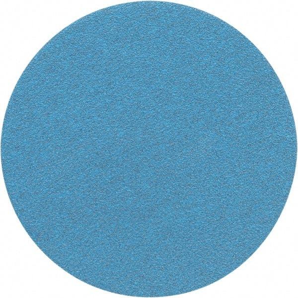 Porter-Cable - 5" Diam, 40 Grit Zirconia Alumina Adhesive PSA Disc - Coarse Grade, Tan, C Weighted Backing, Flexible, 13,000 Max RPM - Apex Tool & Supply