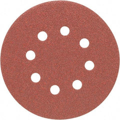 Porter-Cable - 5" Diam, 40 Grit Zirconia Alumina Adhesive PSA Disc - Coarse Grade, Tan, C Weighted Backing, Flexible, 13,000 Max RPM - Apex Tool & Supply