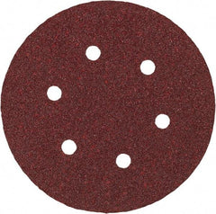 Porter-Cable - 6" Diam, 180 Grit Aluminum Oxide Adhesive PSA Disc - Very Fine Grade, Tan, C Weighted Backing, Flexible, 13,000 Max RPM - Apex Tool & Supply