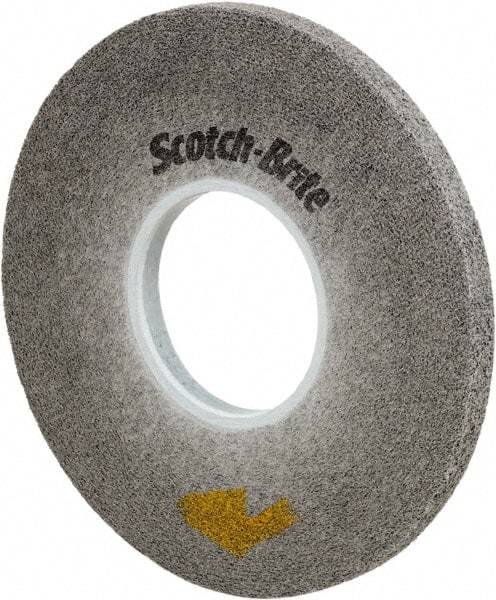 3M - 8" Diam, 1/2" Face Width, 3" Center Hole, Fine Grade, Silicon Carbide Deburring Wheel - Convolute, Medium Density 10 Grade, 4,500 RPM - Apex Tool & Supply