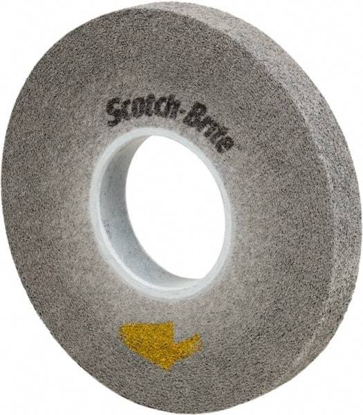 3M - 8" Diam, 3/8" Face Width, 3" Center Hole, Fine Grade, Silicon Carbide Deburring Wheel - Convolute, Soft Density 9 Grade, 4,500 RPM - Apex Tool & Supply