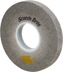 3M - 8" Diam, 3/4" Face Width, 3" Center Hole, Fine Grade, Silicon Carbide Deburring Wheel - Convolute, Soft Density 9 Grade, 4,500 RPM - Apex Tool & Supply