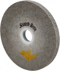 3M - 6" Diam, 1" Face Width, 1" Center Hole, Fine Grade, Silicon Carbide Deburring Wheel - Convolute, Soft Density 9 Grade, 6,000 RPM - Apex Tool & Supply