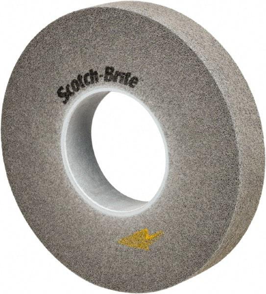 3M - 12" Diam, 3" Face Width, 5" Center Hole, Fine Grade, Silicon Carbide Deburring Wheel - Convolute, Soft Density 9 Grade, 3,000 RPM - Apex Tool & Supply