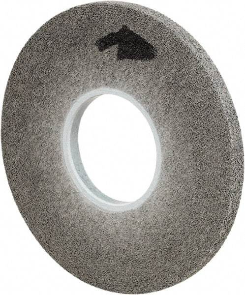 3M - 8" Diam, 1/2" Face Width, 3" Center Hole, Fine Grade, Silicon Carbide Deburring Wheel - Convolute, Soft Density 9 Grade, 4,500 RPM - Apex Tool & Supply
