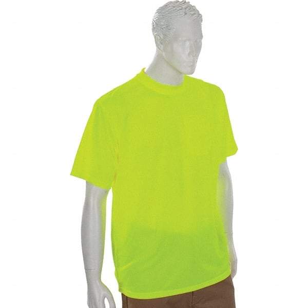 Ergodyne - Size XL, Lime, High Visibility, Short Sleeve T-Pocket, - 1 Pocket, Polyester - Apex Tool & Supply