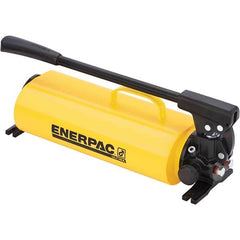 Enerpac - Manual Hydraulic Pumps Number of Stages: 2.000 Oil Volume Per Stroke (Cu. In.): 1.00 - Apex Tool & Supply