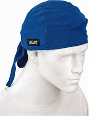 Ergodyne - Size Universal Cooling Tie Hat - Terry Cloth, Tie Closure, Blue, Solid Pattern - Apex Tool & Supply
