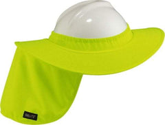 Ergodyne - Polyester Hard Hat Shade - Hanging Attachment, Lime, Compatible with All Hard Hats - Apex Tool & Supply