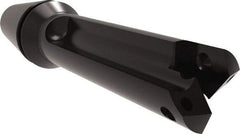 Allied Machine and Engineering - Series 0, 33/64 to 11/16" Diam, ER16 ER Collet, Straight Flute Spade Drill - 1-3/8" Max Depth, 1-57/64" Body Length, 3-5/64" OAL, Short Length, Through Coolant - Apex Tool & Supply