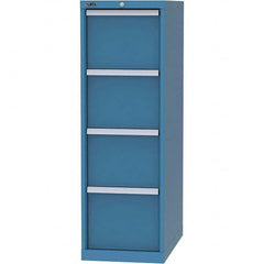 LISTA - 4 Drawer, 45 Compartment Bright Blue Steel Modular Storage Cabinet - Apex Tool & Supply