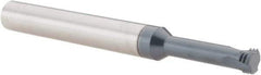 Scientific Cutting Tools - 3/8-24 UNF, 0.285" Cutting Diam, 3 Flute, Solid Carbide Helical Flute Thread Mill - Internal Thread, 1" LOC, 3-1/2" OAL, 3/8" Shank Diam - Apex Tool & Supply