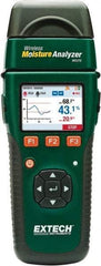 Extech - 32 to 122°F Operating Temp, Moisture Meter - LCD Display - Apex Tool & Supply