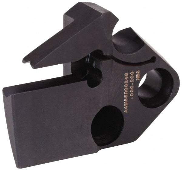 Kennametal - 6mm Groove Width, 24mm Max Depth of Cut, Right Hand Cut, A4M-B Indexable Grooving Blade - 6 Seat Size, A4G0600M06P04GMP Insert Style, Series A4 - Apex Tool & Supply