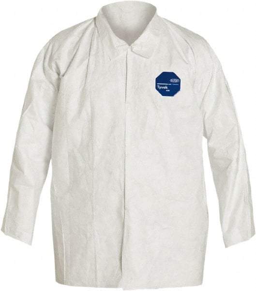 Dupont - Size XL, White, General Purpose, Long Sleeve Shirt - 41-3/4 to 45-1/4 Inch Chest, 33-7/8 Inch Long, Tyvek - Apex Tool & Supply