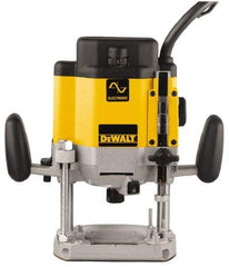 DeWALT - 8,000 to 22,000 RPM, 3 HP, 15 Amp, Plunge Base Electric Router - 1/4 and 1/2 Inch Collet - Apex Tool & Supply