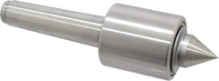 Made in USA - MT4 Taper Shank, 2-1/2" Head Diam 2,890 Lb Capacity Live Center - 2-11/16" Head Length, 1-1/4" Point Diam, 1-1/2" Point Len, 8-5/8" OAL, Standard Point - Apex Tool & Supply