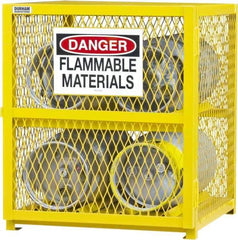 Durham - 1 Shelf Gas Cylinder Storage Cabinet - Steel, 30" Wide x 30" Deep x 35" High - Apex Tool & Supply