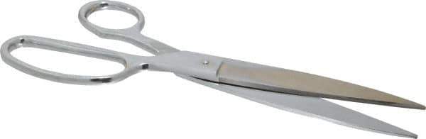 Heritage Cutlery - 5" LOC, 10" OAL Chrome Plated Standard Shears - Right Hand, Metal Straight Handle, For General Purpose Use - Apex Tool & Supply