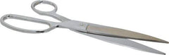 Heritage Cutlery - 5" LOC, 10" OAL Chrome Plated Standard Shears - Right Hand, Metal Straight Handle, For General Purpose Use - Apex Tool & Supply