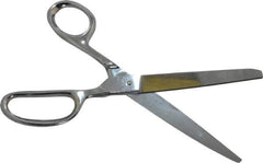 Heritage Cutlery - 4-1/4" LOC, 9" OAL Chrome Plated Standard Shears - Right Hand, Metal Straight Handle, For General Purpose Use - Apex Tool & Supply
