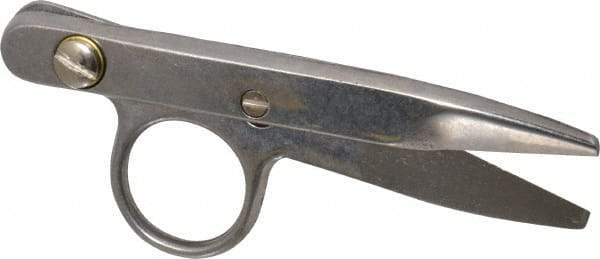 Heritage Cutlery - 1-3/8" LOC, 4-1/2" OAL Stainless Steel Standard Thread Clips - Right Hand, Metal Straight Handle, For Electrical - Apex Tool & Supply