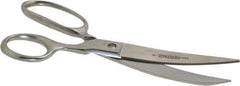Heritage Cutlery - 3-1/2" LOC, 8" OAL Chrome Plated Standard Shears - Right Hand, Plastic Straight Handle, For Poultry Processing - Apex Tool & Supply