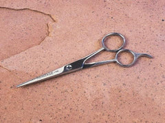 Heritage Cutlery - 1-7/8" LOC, 5-1/2" OAL Stainless Steel Standard Scissors - Right Hand, Metal Straight Handle, For Hair - Apex Tool & Supply