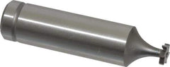 Made in USA - 1/4" Diam x 1/16" Face Width, Cobalt, 6 Teeth, Shank Connection Woodruff Keyseat Cutter - Uncoated, 2-1/16" OAL x 1/2" Shank, Straight Teeth, ANSI 202, Old Standard 201 - Apex Tool & Supply