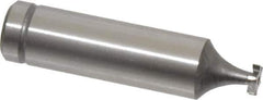 Made in USA - 1/4" Diam x 1/16" Face Width, Cobalt, 6 Teeth, Shank Connection Woodruff Keyseat Cutter - Uncoated, 2-1/16" OAL x 1/2" Shank, Staggered Teeth, ANSI 202, Old Standard 201 - Apex Tool & Supply
