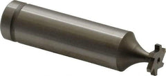 Made in USA - 3/8" Diam x 1/16" Face Width, Cobalt, 6 Teeth, Shank Connection Woodruff Keyseat Cutter - Uncoated, 2-1/16" OAL x 1/2" Shank, Staggered Teeth, ANSI 203, Old Standard 211 - Apex Tool & Supply