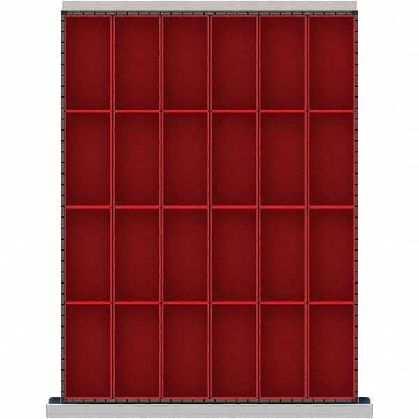 LISTA - 24-Compartment Drawer Divider Layout for 3.15" High Drawers - Apex Tool & Supply