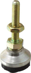 Gibraltar - 10-32 Bolt Thread, Studded Pivotal Stud Mount Leveling Pad & Mount - 150 Max Lb Capacity, 3/4" Base Diam - Apex Tool & Supply