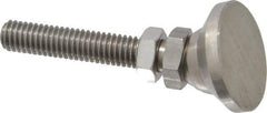 Gibraltar - 3/8-16 Bolt Thread, Studded Pivotal Stud Mount Leveling Pad & Mount - 3,750 Max Lb Capacity, 1-1/4" Base Diam - Apex Tool & Supply