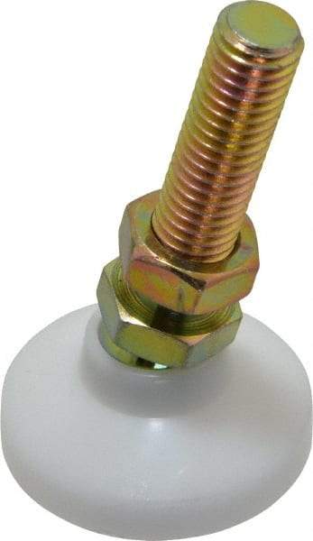 Gibraltar - 1/2-13 Bolt Thread, Studded Pivotal Stud Mount Leveling Pad & Mount - 700 Max Lb Capacity, 1-7/8" Base Diam - Apex Tool & Supply