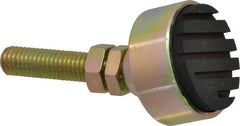 Gibraltar - 240 Lb Capacity, 1/2-13 Thread, 3-3/4" OAL, Zinc Stud, Studded Socket Mount Leveling Mount - 2" Stud Length, 1-7/8" Base Diam, Zinc Pad, 3/4" Hex - Apex Tool & Supply